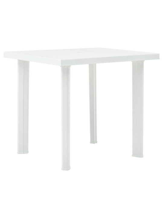 Sodo stalas, baltos spalvos, 80x75x72cm, plastikas
