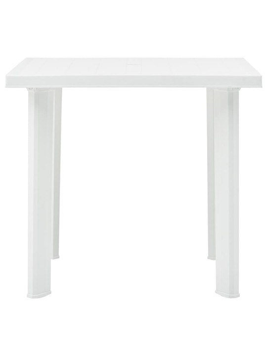Sodo stalas, baltos spalvos, 80x75x72cm, plastikas