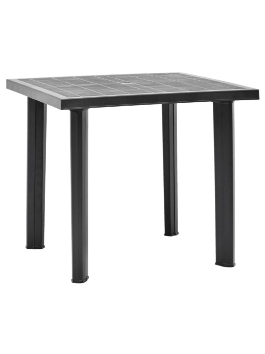 Sodo stalas, antracito spalvos, 80x75x72cm, plastikas