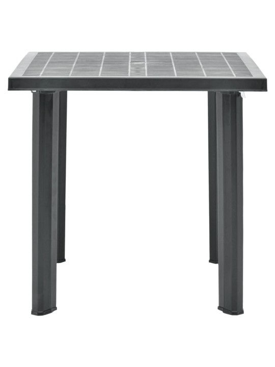 Sodo stalas, antracito spalvos, 80x75x72cm, plastikas