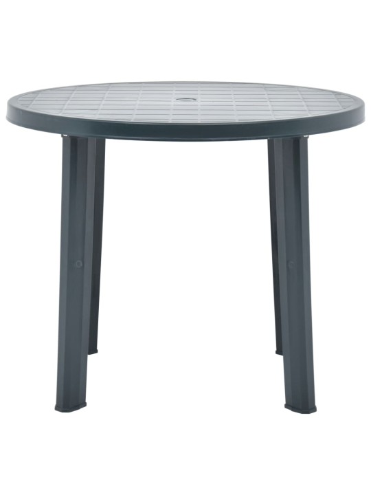 Sodo stalas, žalios spalvos, 89cm, plastikas