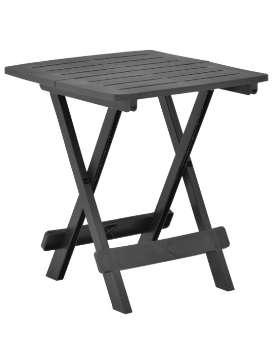 Sulankstomas sodo stalas, antracito, 45x43x50cm, plastikas