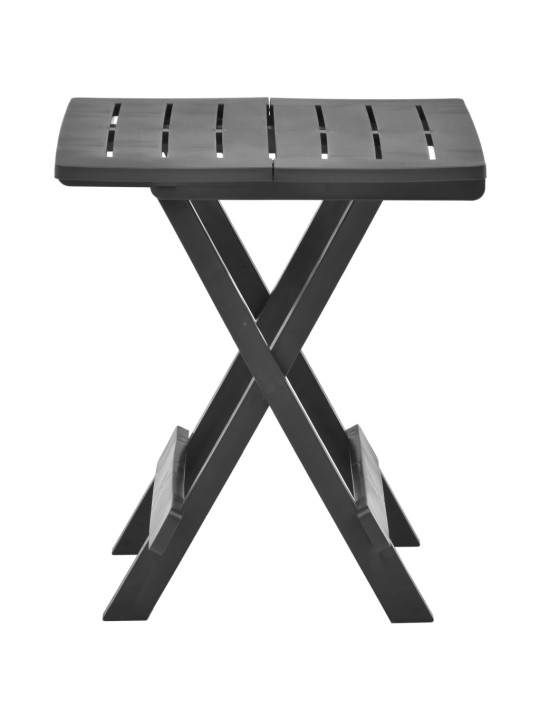 Sulankstomas sodo stalas, antracito, 45x43x50cm, plastikas