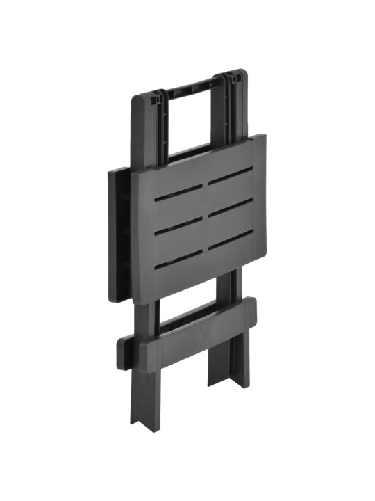 Sulankstomas sodo stalas, antracito, 45x43x50cm, plastikas