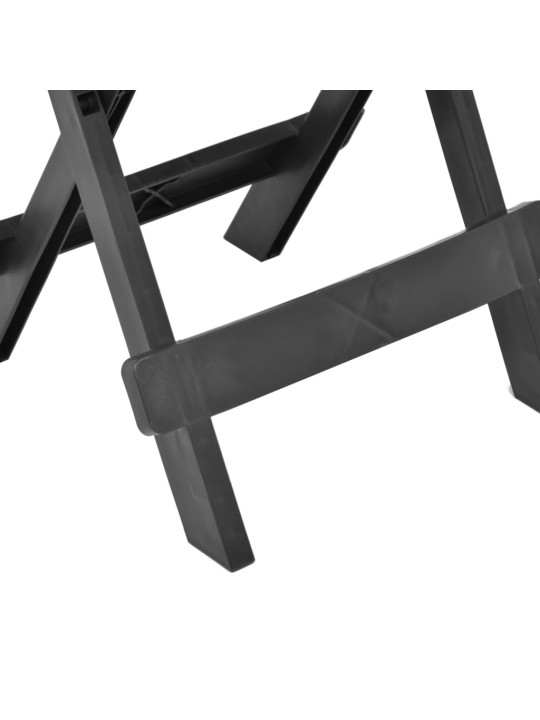 Sulankstomas sodo stalas, antracito, 45x43x50cm, plastikas