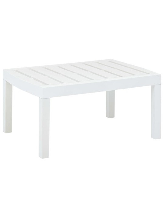 Sodo stalas, baltos spalvos, 78x55x38cm, plastikas