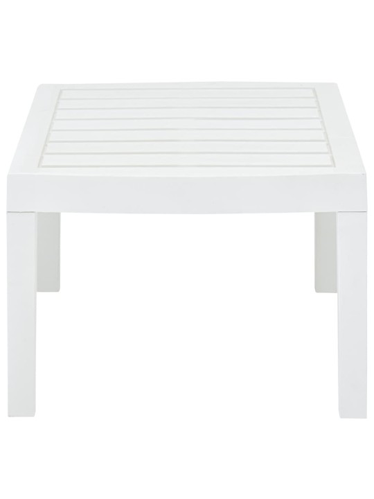 Sodo stalas, baltos spalvos, 78x55x38cm, plastikas