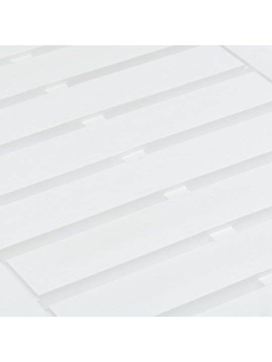Sodo stalas, baltos spalvos, 78x55x38cm, plastikas