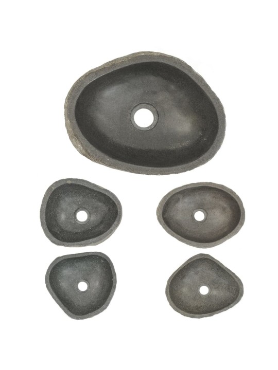 Praustuvas, upės akmuo, ovalo formos, 29–38cm
