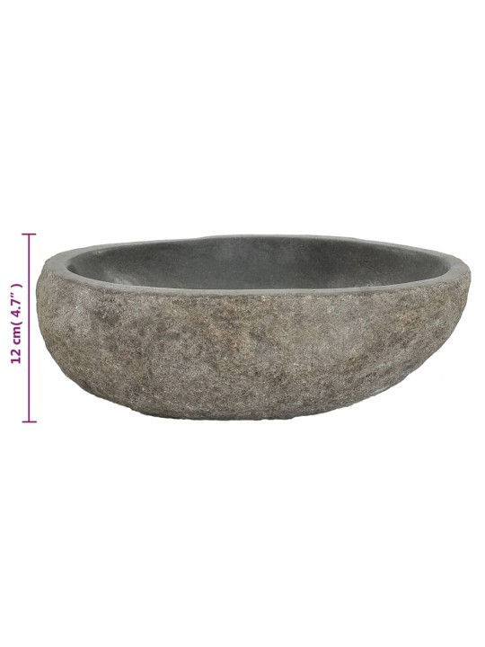 Praustuvas, upės akmuo, ovalo formos, 29–38cm