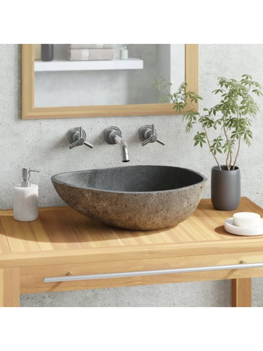Praustuvas, upės akmuo, ovalo formos, 37–46cm