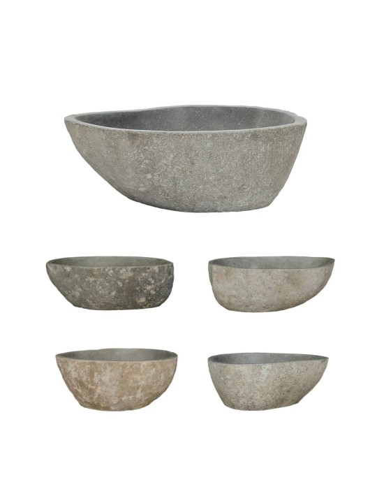 Praustuvas, upės akmuo, ovalo formos, 37–46cm