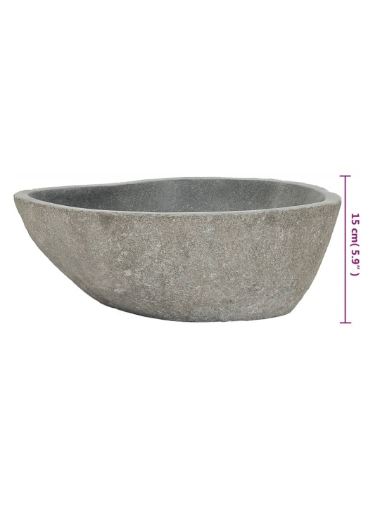 Praustuvas, upės akmuo, ovalo formos, 37–46cm