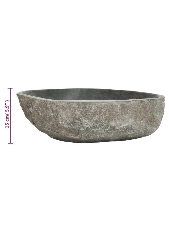 Praustuvas, upės akmuo, ovalo formos, 45–53cm
