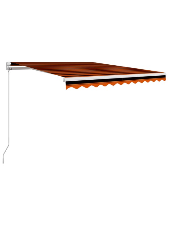 Rankiniu būdu ištraukiama markizė, oranžinė ir ruda, 300x250cm