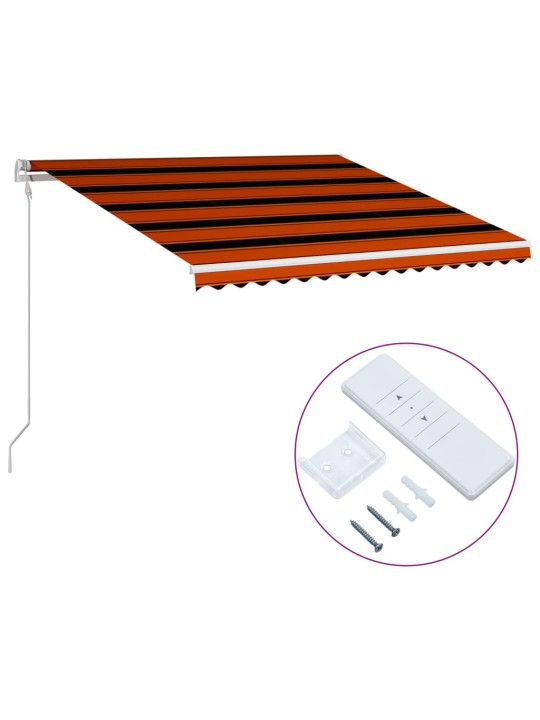 Ištraukiama markizė, oranžinė ir ruda, 400x300cm, automatinė