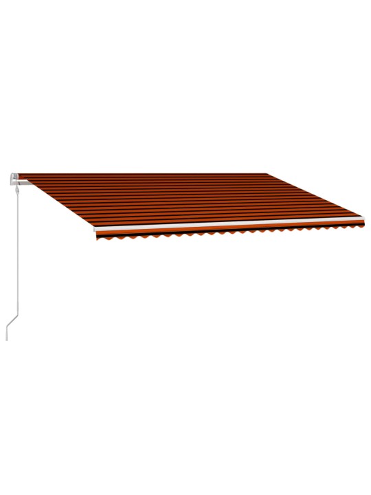 Ištraukiama markizė, oranžinė ir ruda, 600x300cm, automatinė