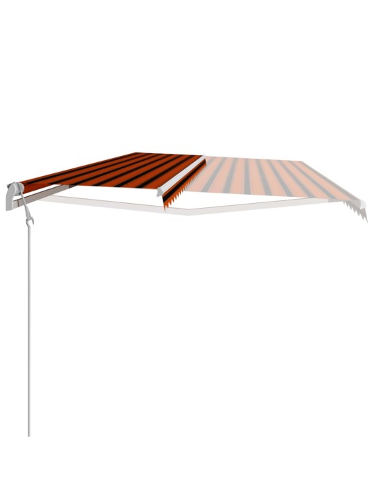 Ištraukiama markizė, oranžinė ir ruda, 600x300cm, automatinė