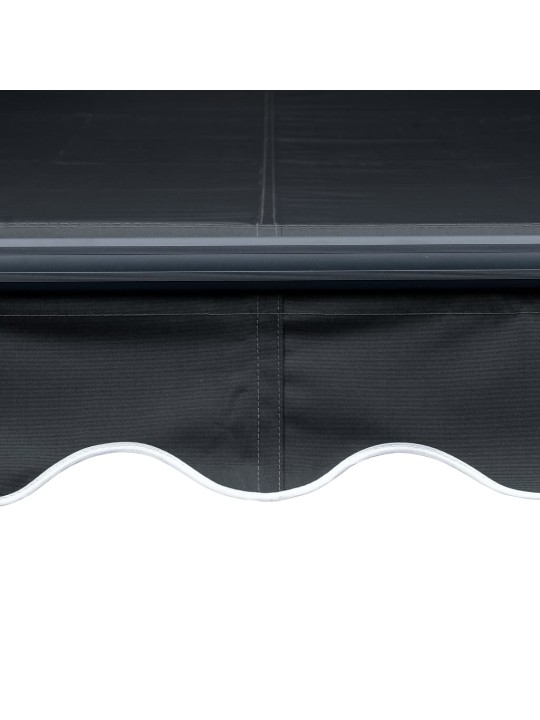 Rankiniu būdu ištraukiama markizė su LED, antracitas, 300x250cm
