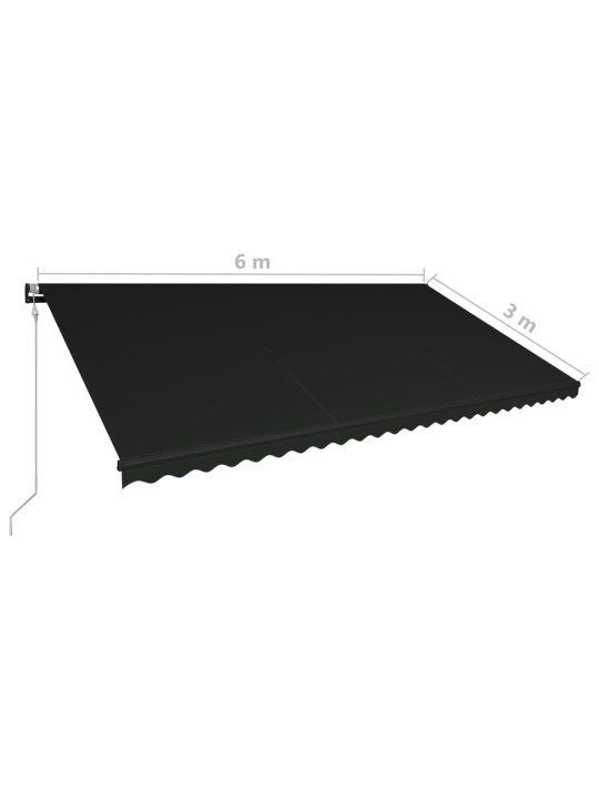 Ištraukiama markizė, antracito, 600x300cm, automatiškai valdoma