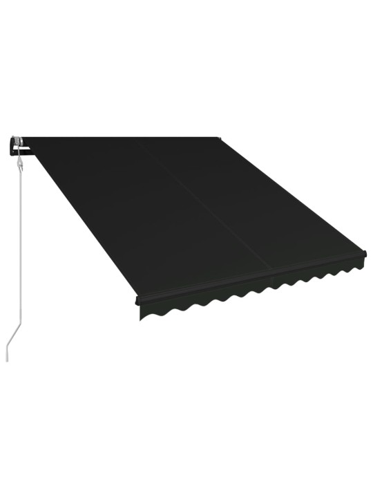 Ištraukiama markizė su vėjo jutikliu/LED, antracito, 350x250cm
