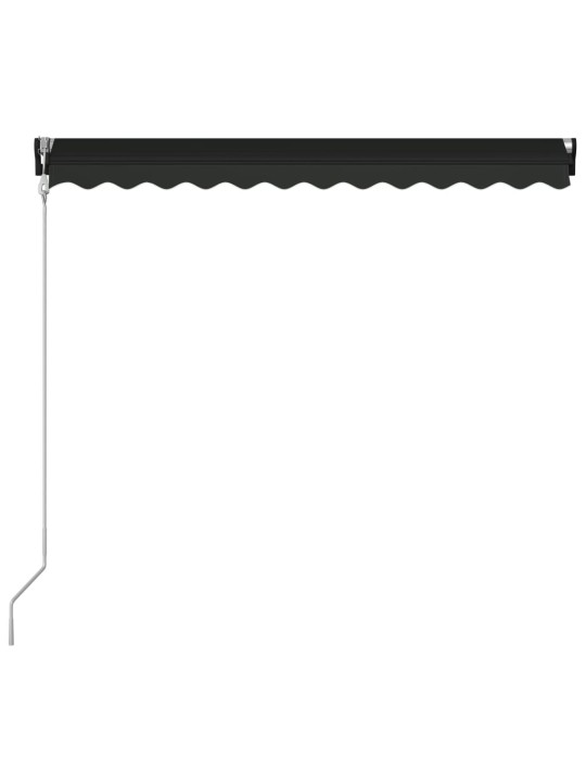Ištraukiama markizė su vėjo jutikliu/LED, antracito, 350x250cm