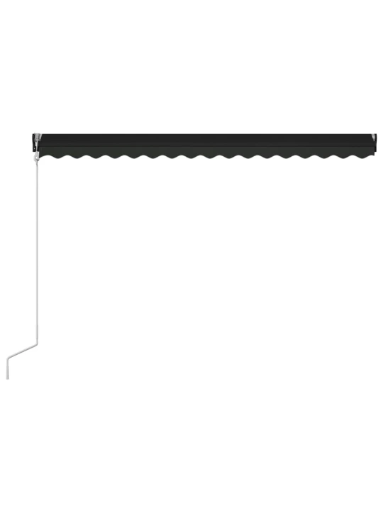 Ištraukiama markizė su vėjo jutikliu/LED, antracito, 400x300cm