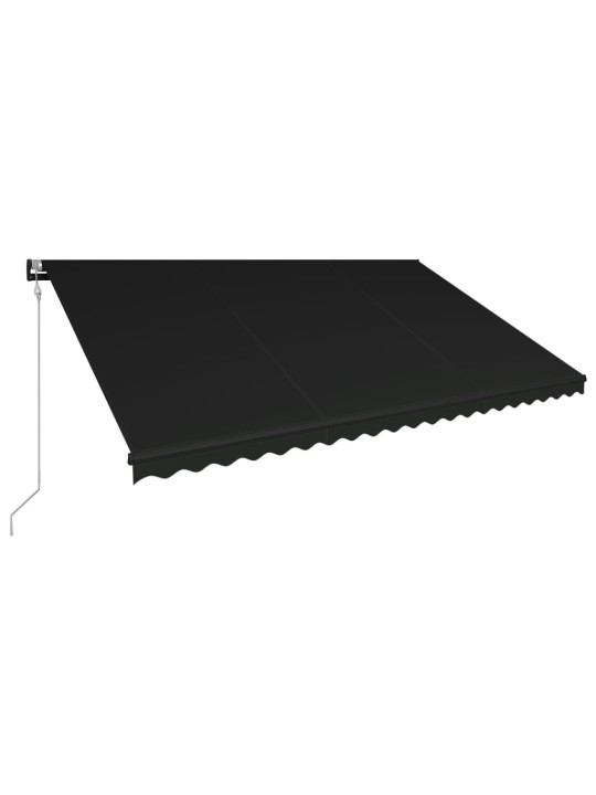Ištraukiama markizė su vėjo jutikliu/LED, antracito, 500x300cm