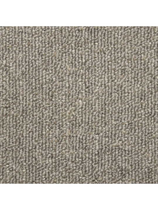 Laiptų kilimėliai, 15vnt., šviesiai pilkos spalvos, 65x21x4 cm