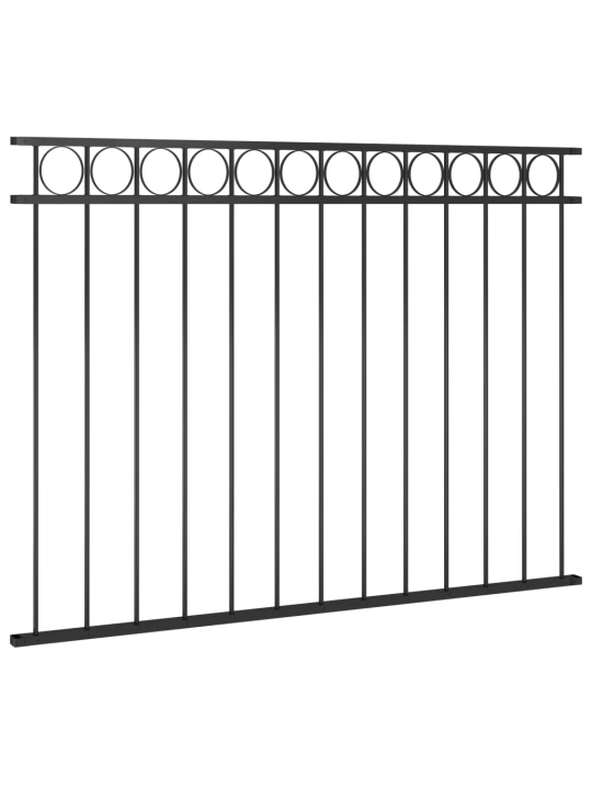 Tvoros segmentas, juodos spalvos, 1,7x1,2m, plienas