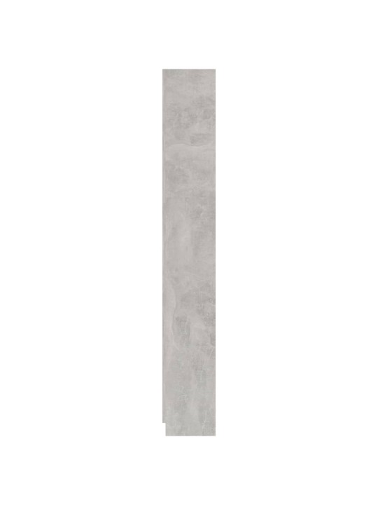 Spintelė knygoms, 5 lentynos, betono pilka, 60x24x175cm, MDP