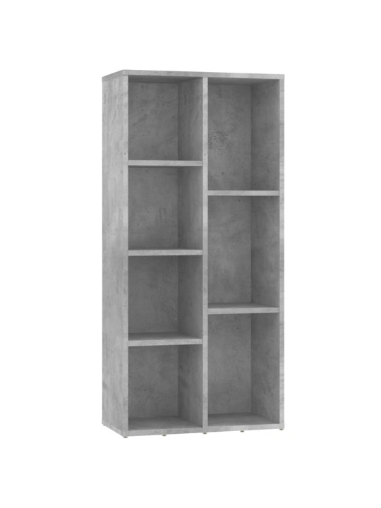 Spintelė knygoms, betono pilkos spalvos, 50x25x106cm, MDP