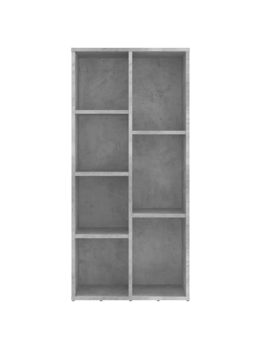 Spintelė knygoms, betono pilkos spalvos, 50x25x106cm, MDP