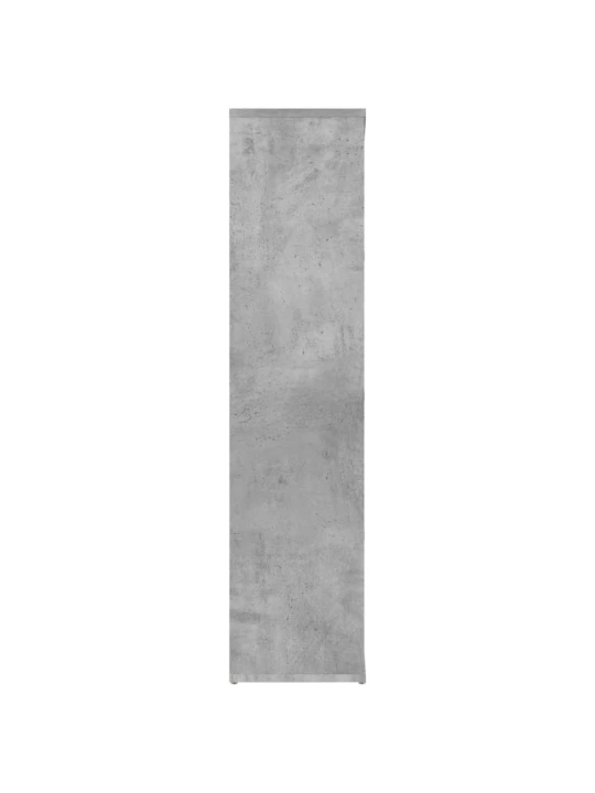 Spintelė knygoms, betono pilkos spalvos, 50x25x106cm, MDP