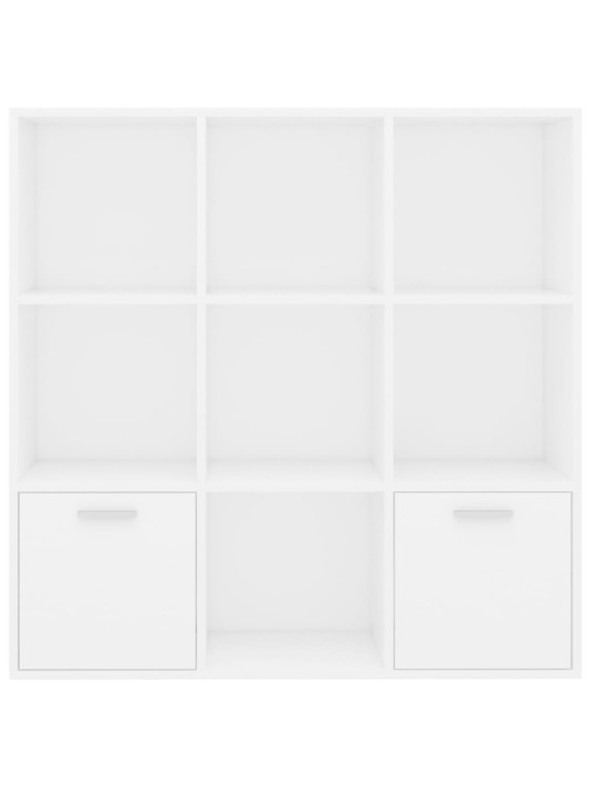 Spintelė knygoms, baltos spalvos, 98x30x98cm, MDP