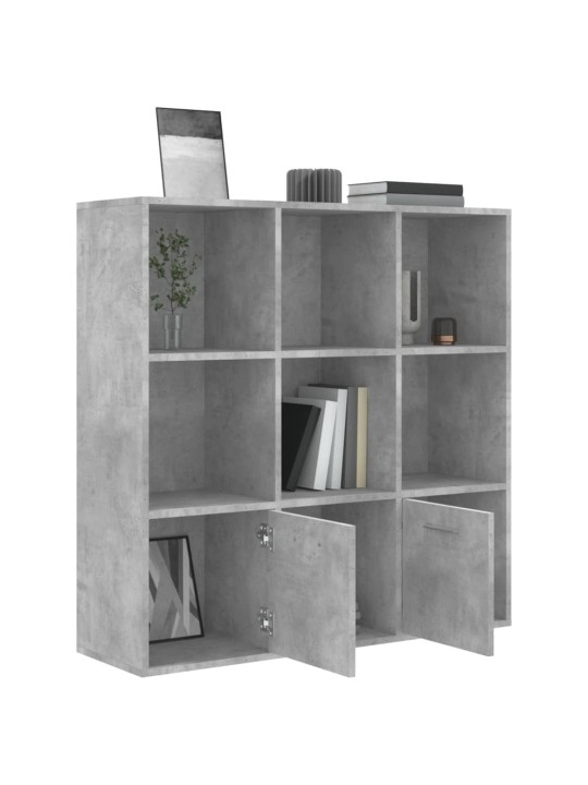 Spintelė knygoms, betono pilkos spalvos, 98x30x98cm, MDP