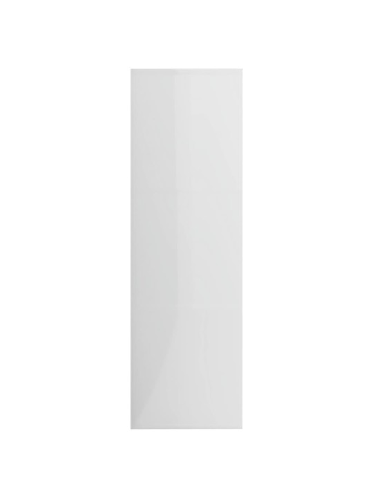 Spintelė knygoms, baltos spalvos, 98x30x98cm, MDP, ypač blizgi