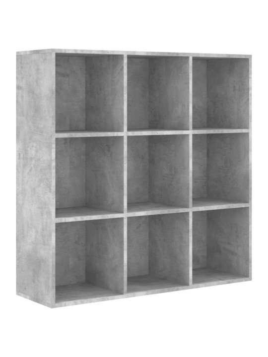 Spintelė knygoms, betono pilkos spalvos, 98x30x98cm, MDP