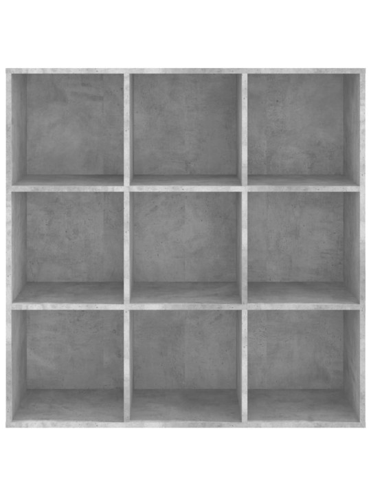 Spintelė knygoms, betono pilkos spalvos, 98x30x98cm, MDP