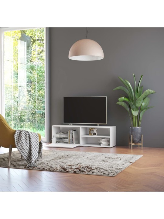 Televizoriaus spintelė, baltos spalvos, 120x34x37cm, MDP