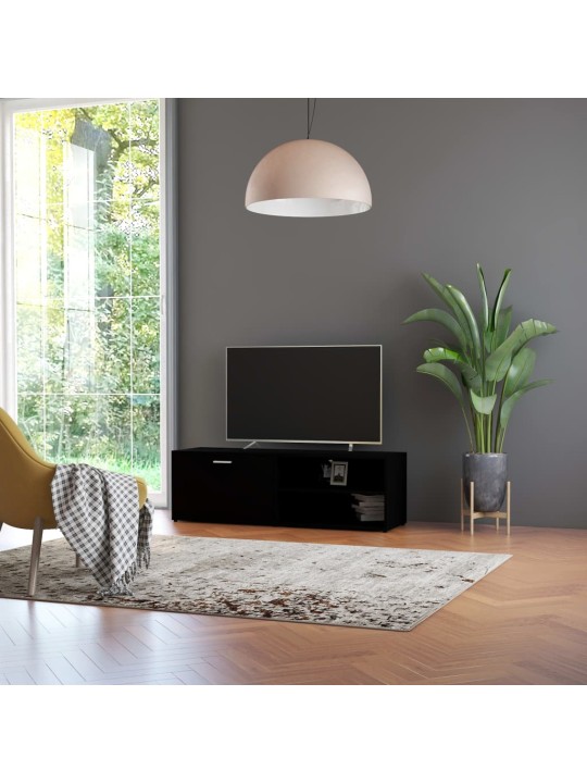 Televizoriaus spintelė, juodos spalvos, 120x34x37cm, MDP
