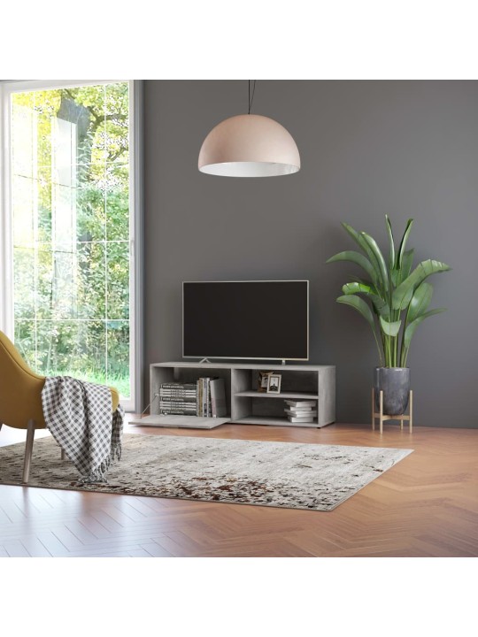Televizoriaus spintelė, betono pilkos spalvos, 120x34x37cm, MDP