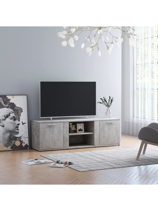Televizoriaus spintelė, betono pilkos spalvos, 120x34x37cm, MDP