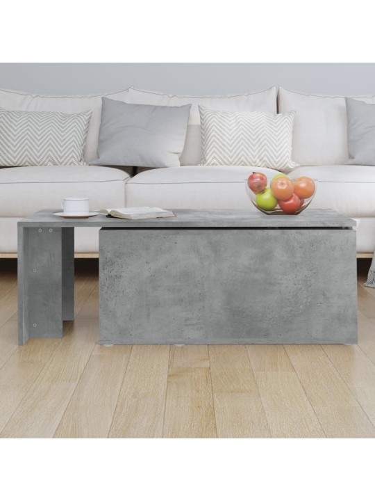 Kavos staliukas, betono pilkos spalvos, 150x50x35cm, MDP