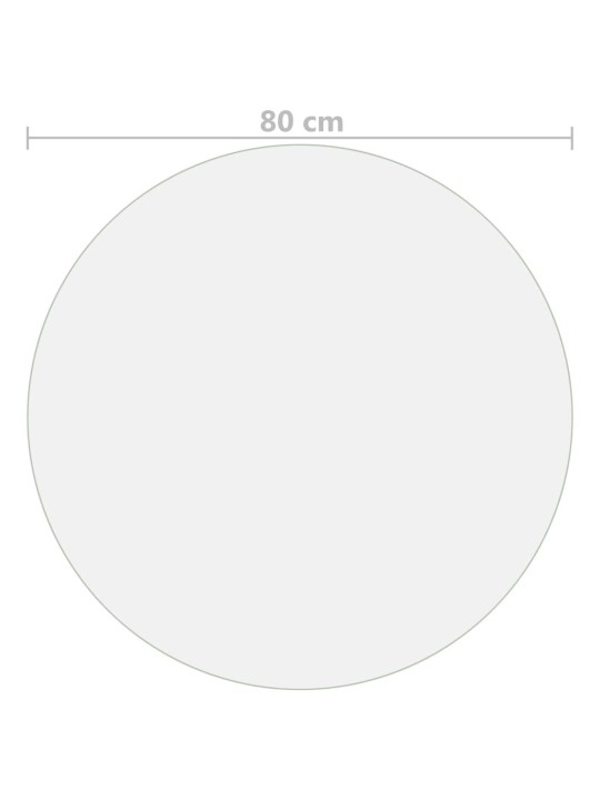 Stalo apsauga, permatoma, 80cm skersmens, 2mm, PVC