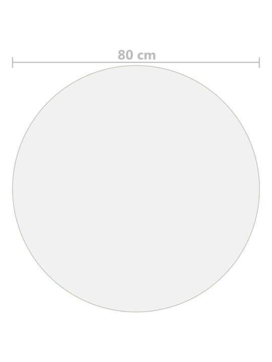 Stalo apsauga, matinė, 80cm skersmens, 2mm, PVC