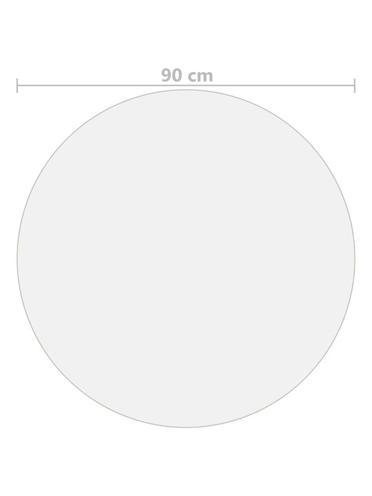 Stalo apsauga, permatoma, 90cm skersmens, 2mm, PVC