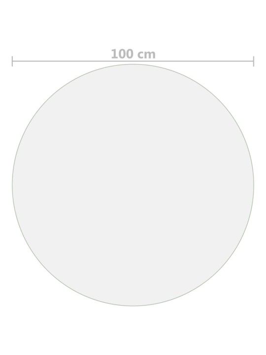 Stalo apsauga, permatoma, 100cm skersmens, 2mm, PVC