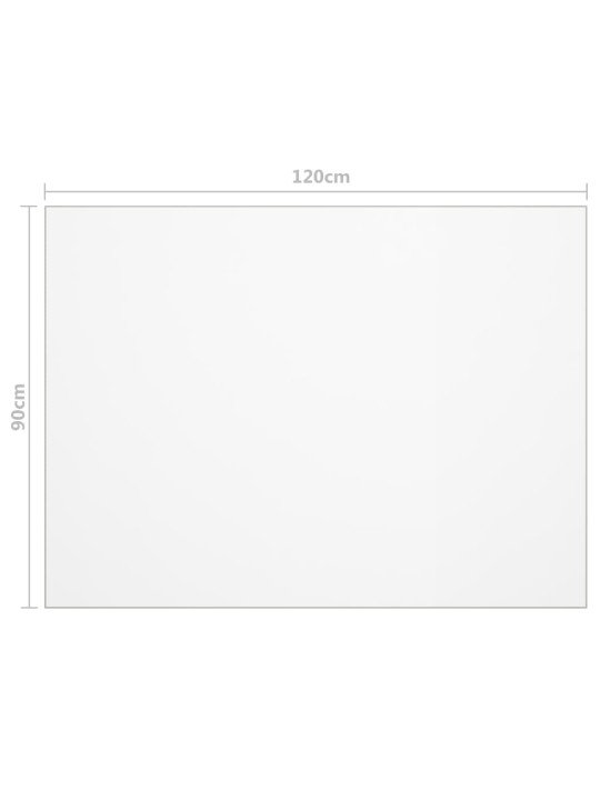 Stalo apsauga, permatoma, 120x90cm, 1,6mm, PVC