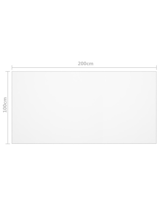Stalo apsauga, matinė, 200x100cm, 1,6mm, PVC